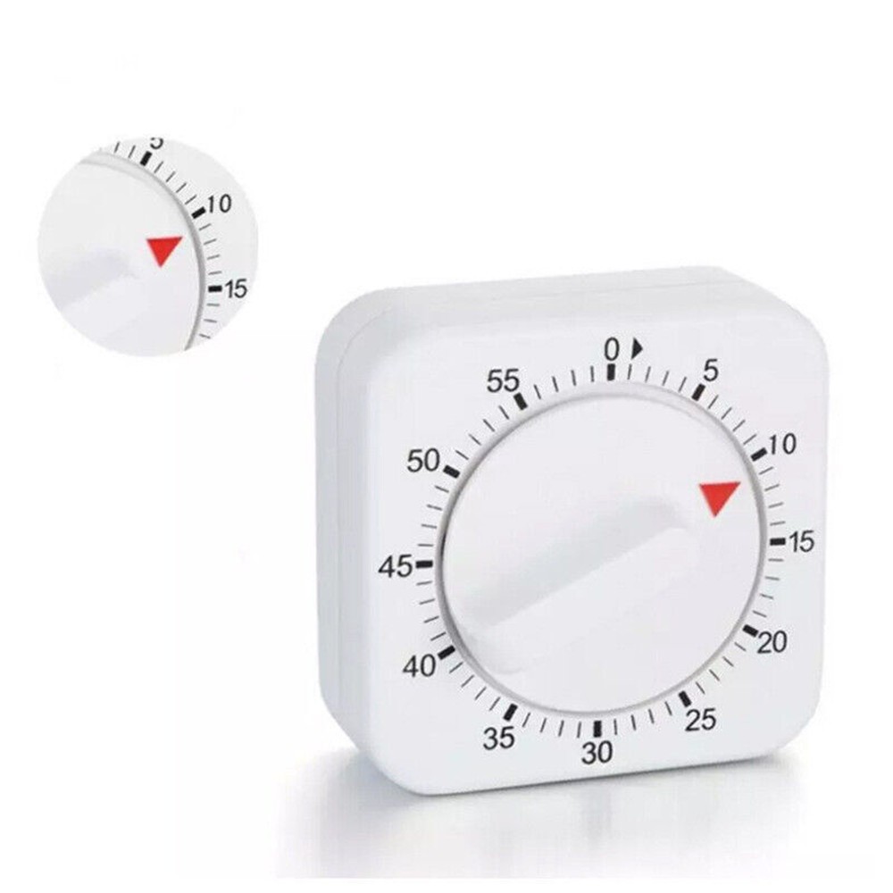 Mechanical Timer Game Count Down Counter 1Hr/60Min Alarm Kitchen Cooking Tool E