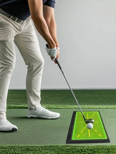 Swing Mat Golf Divot Board for Swing Path Training Indoor Practice Green