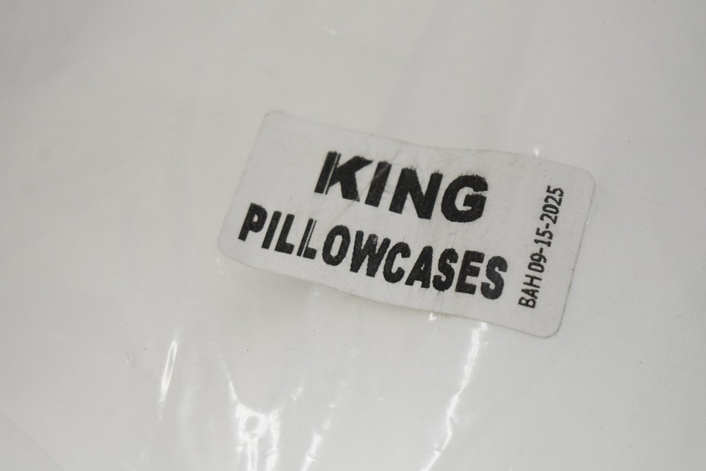 King Pillowcases White 20x36 Solid Set Adults Bedding Covers 12 Pack
