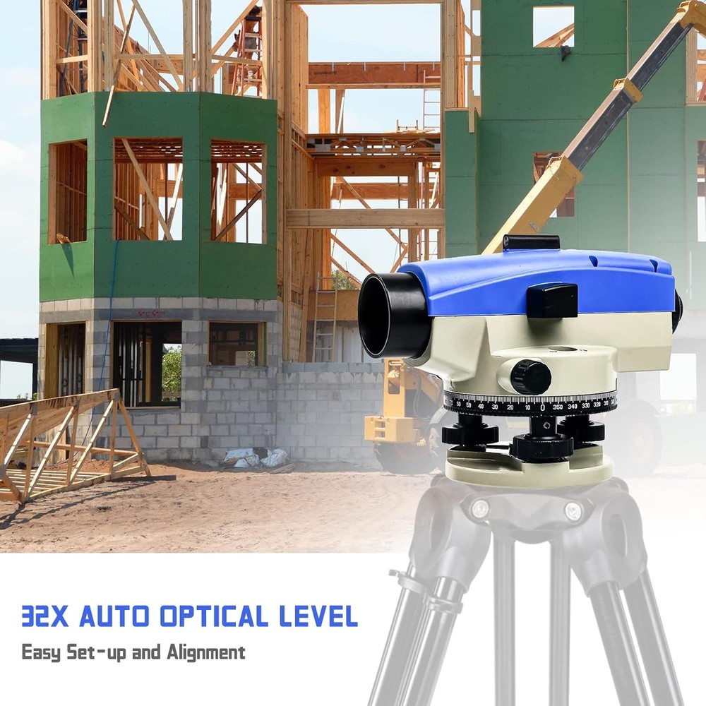 32X Automatic Optical Level High Precision Measure Meter Machine w/ Compensator