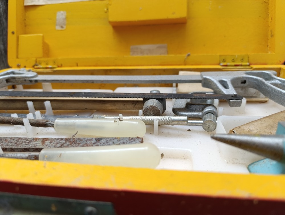 Children's Soviet set of locksmith tools "Young Technician.