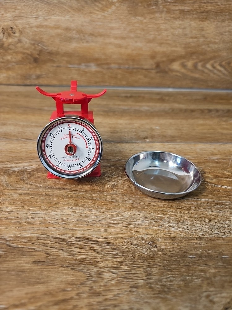 Dulton Red Countertop Kitchen Timer - Vintage Style Works! Read