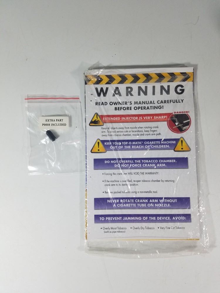 Top-O-Matic Cigarette Rolling Machine Rolls King Size and Regular (100mm) Works
