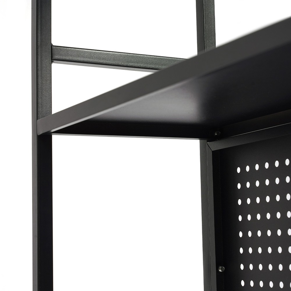 2-Tier Desktop Shelf Bracket with Pegboard Tabletop Organizer Bookshelf Storage