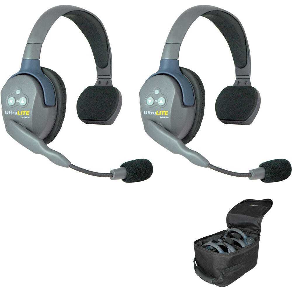 Eartec UL2S UltraLITE 2 person system wireless headset communication system