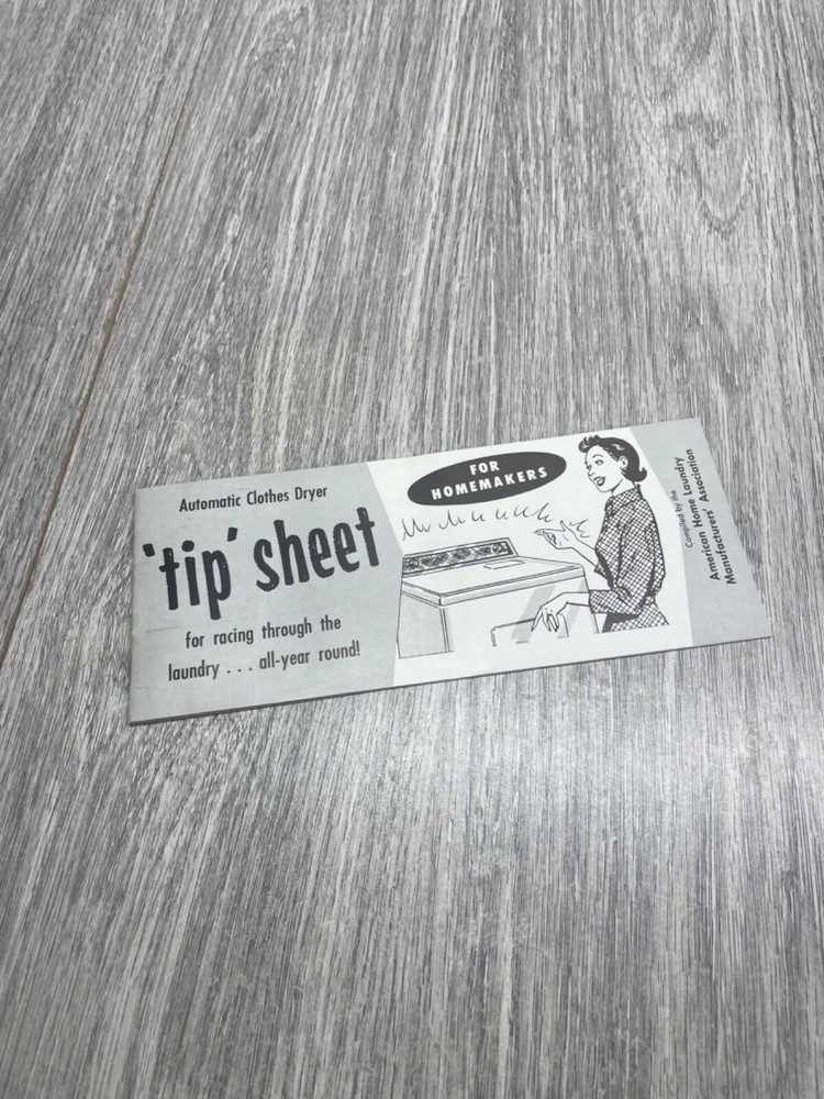 Automatic Clothes Dryer Tip Sheet Brochure 1961 22 Pages PG&E