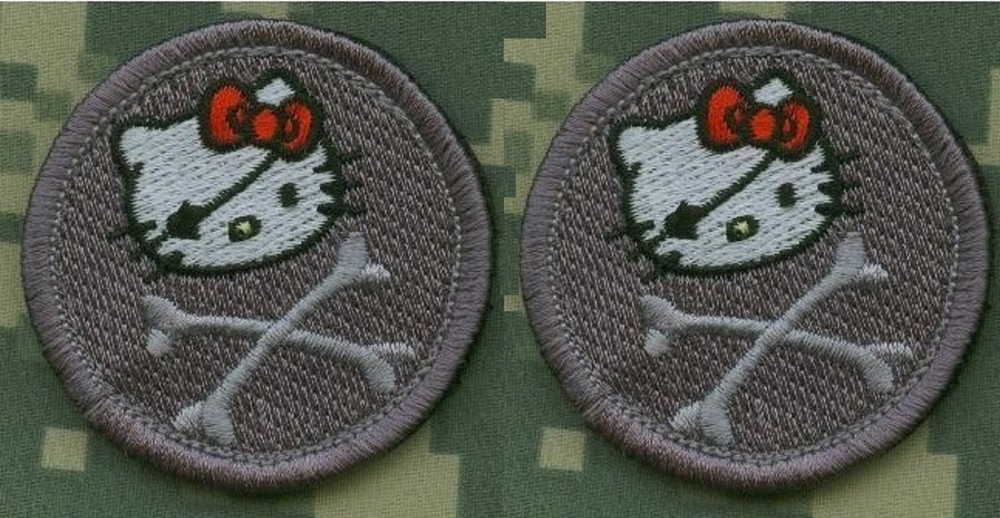 US EMBASSY BAGHDAD STATE DEPT WPS PRIVATE CONTRACTOR KITTY 2" hook/loop 2-TAB