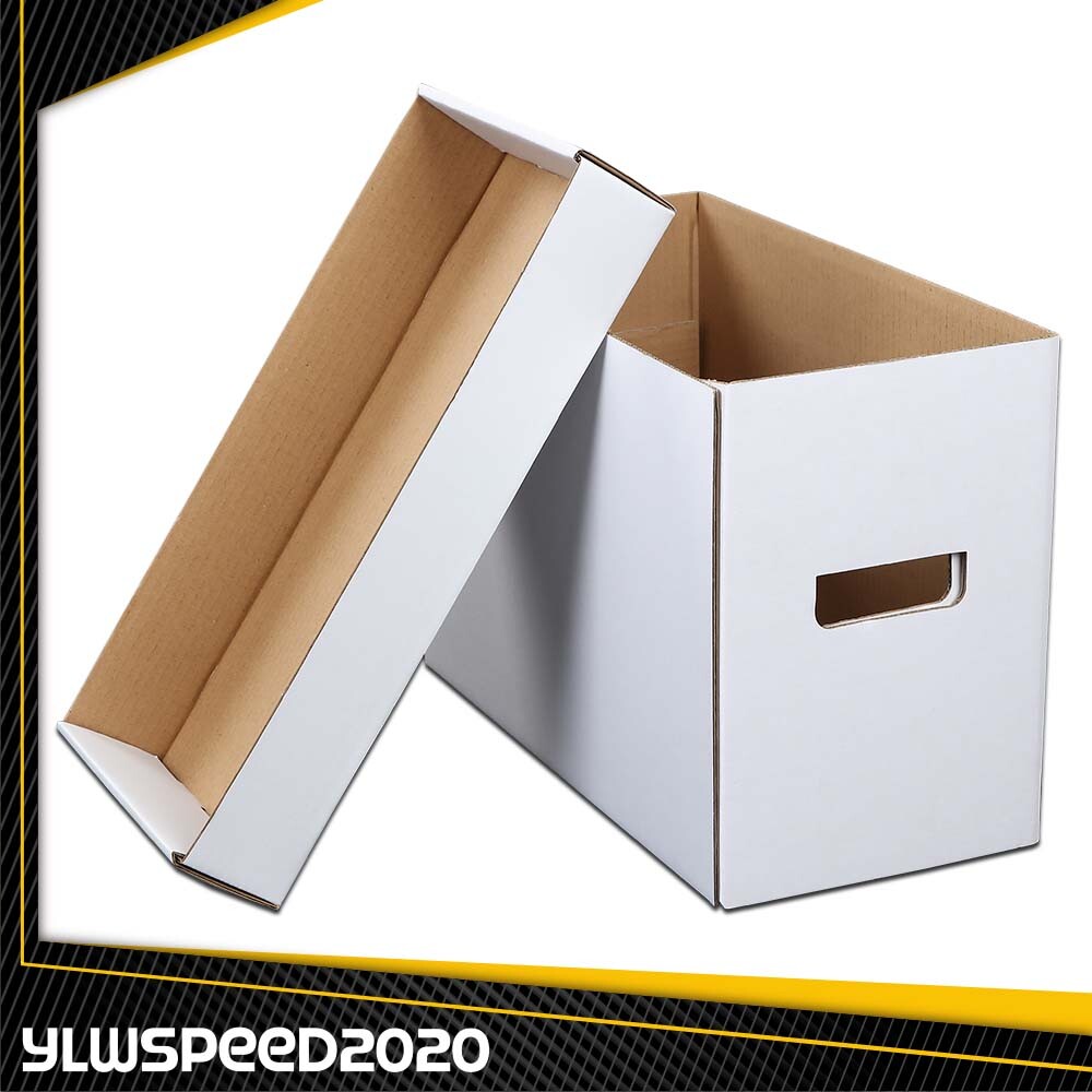 3X Short Comic Book Storage Boxes Holds New 150 175 Stackable Archival Cardboard