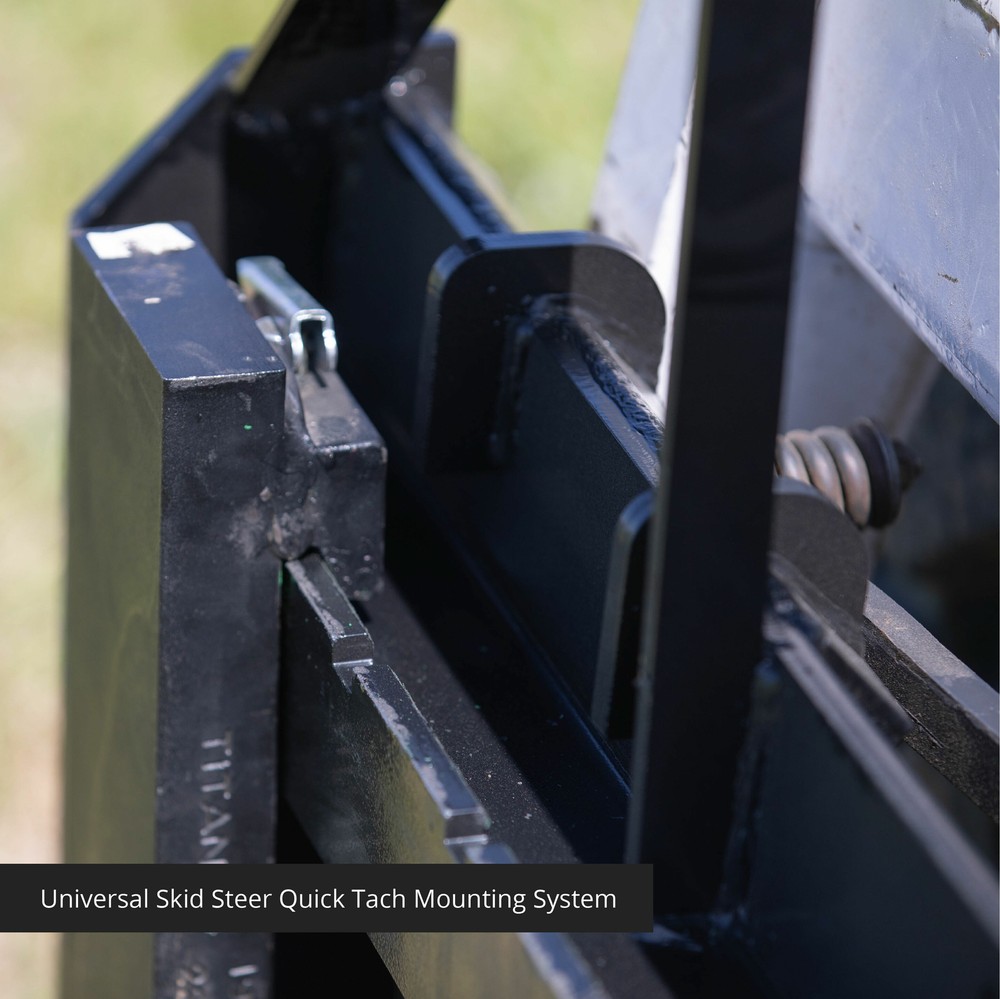 Titan Attachments 48-in Skid Steer Pallet Fork Frame Attachment, 60" Fork Blades