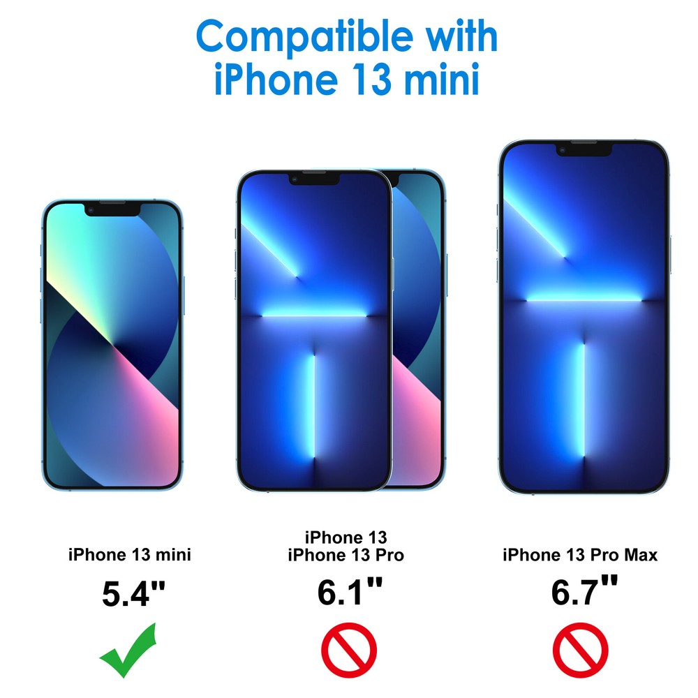 JETech Screen Protector Compatible with iPhone 13 mini 5.4-Inch, 3-Pack