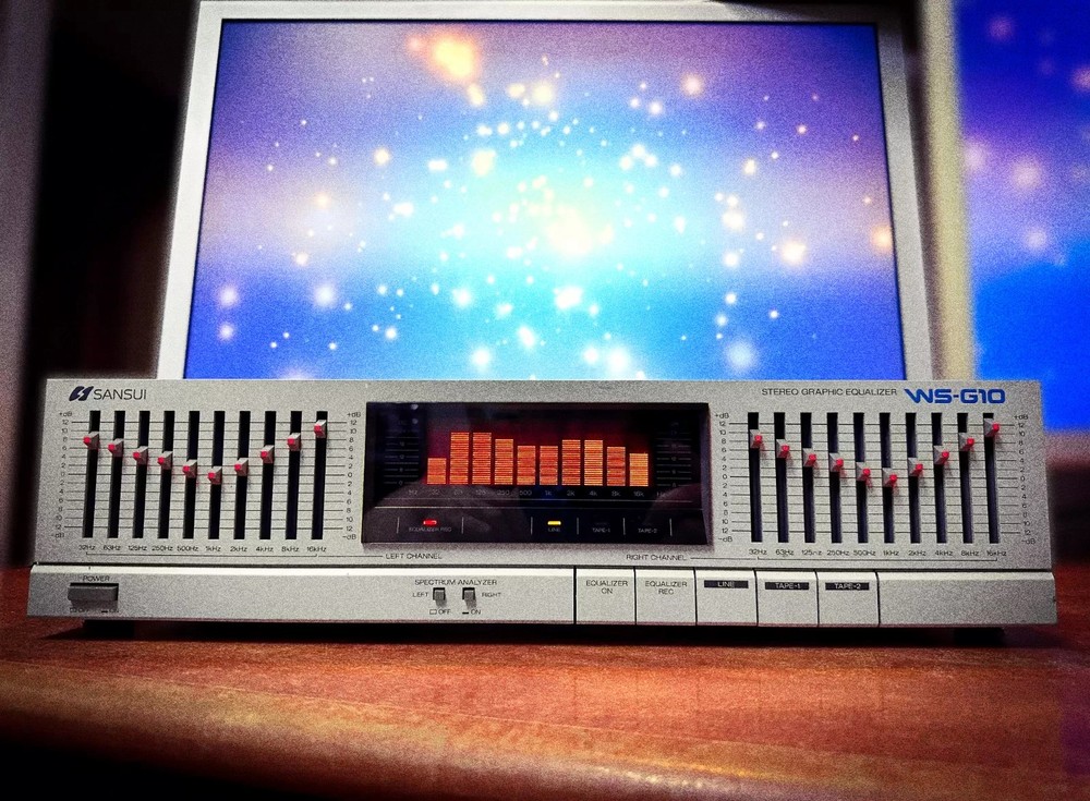 SANSUI WS-G10 🌈RaRe🌈 Vintage Stereo Equalizer