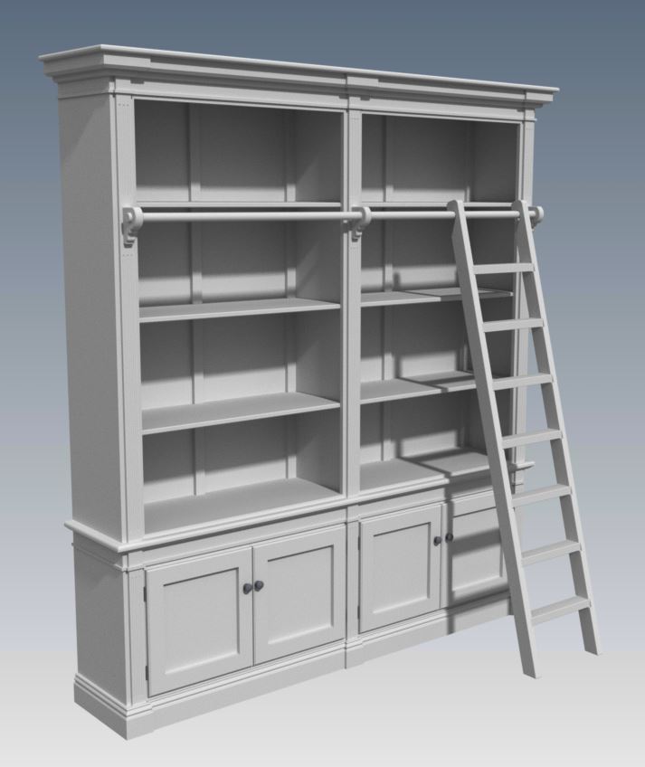 FRENCH PROVINCIAL WALL STORAGE UNIT 2 Module - Make Ur Own & SAVE - Full Plans