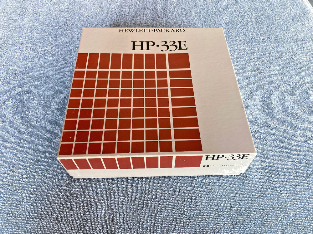 HP-33E Programmable Calculator, original box, all manuals, accessories, AS-IS