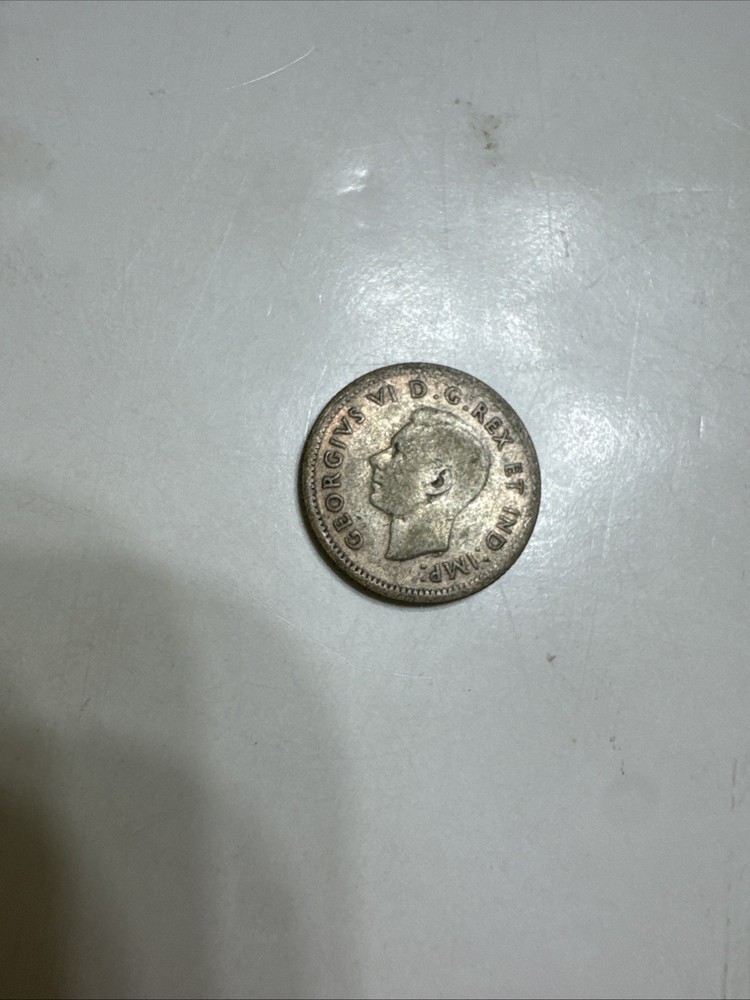 1939 CANADA King George VI - Silver 10 Cent SILVER Coin