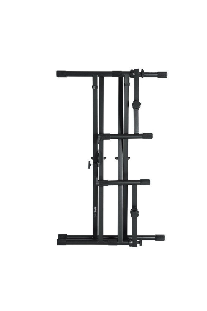 Gator Frameworks Deluxe Two Tier X-Style Keyboard Stand with Adjustable Heigh...