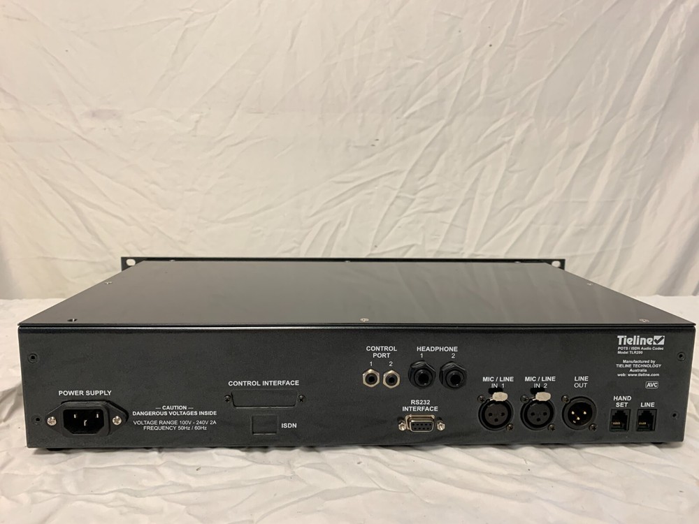 TieLine Codec Solutions TLR200 Commander Rack POTS ISDN Digital Audio Codec Work