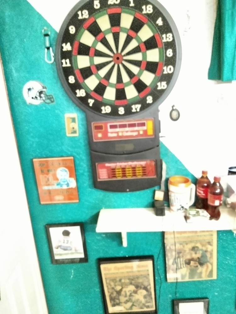 Master Challenger Electronic dart board with 4 additional game cartridges
