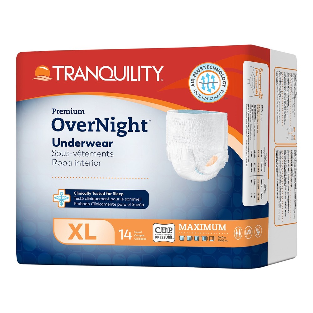 Tranquility Disposable Underwear X-Large 64 14 Ct