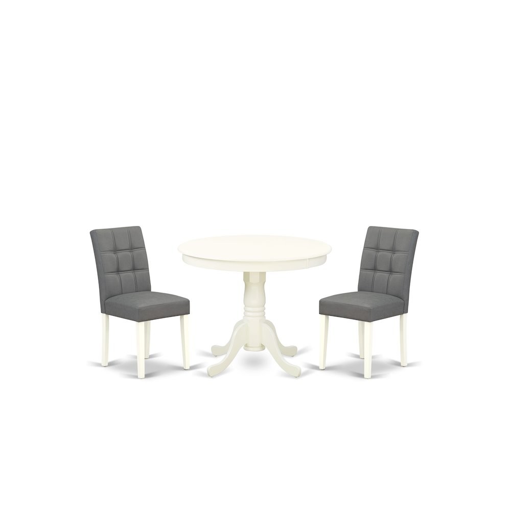 3 Piece Kitchen Table Set consists A Wooden Table