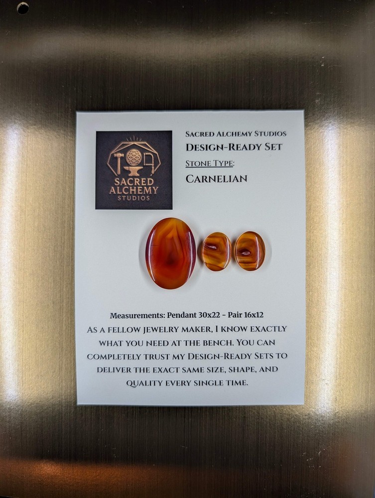 Oval Shape - Carnelian - Design-Ready Set