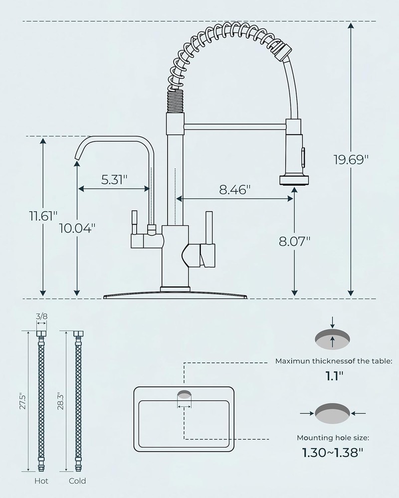 2 in 1 Kitchen Faucet with Water Filter