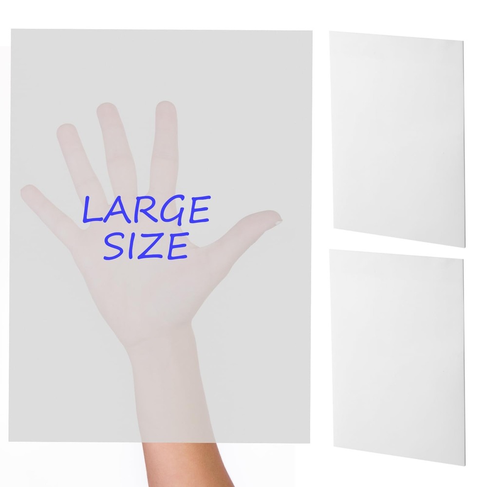 100 Sheets Extra Large Jumbo Transparent Sticky Notes Clear Self Sticky Notes...