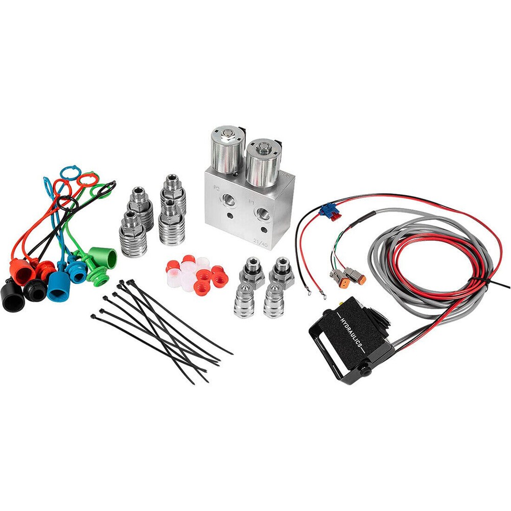 Hydraulic Multiplier, SCV Splitter / Diverter Valve with Couplers and Switch Box