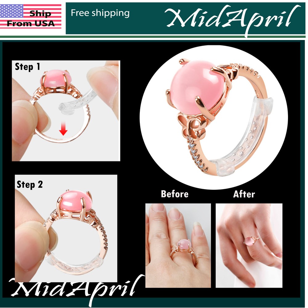 Ring Size Adjuster Invisible Resizer Reducer Set 10 Pieces