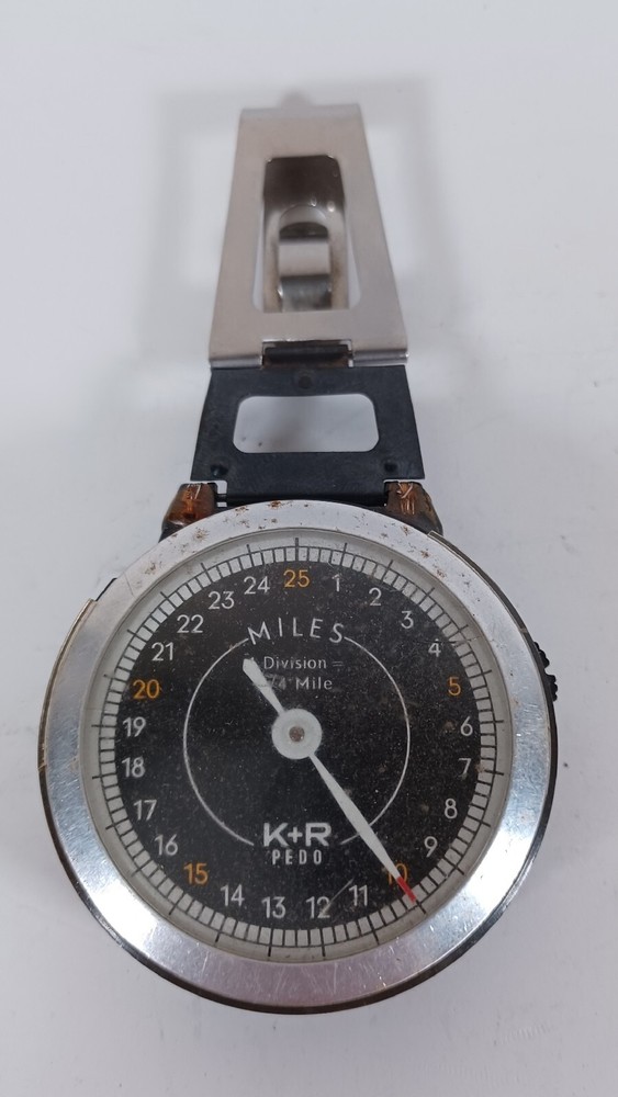 Vintage Pedometer Miles K&R Pedometer German Made Not Tested