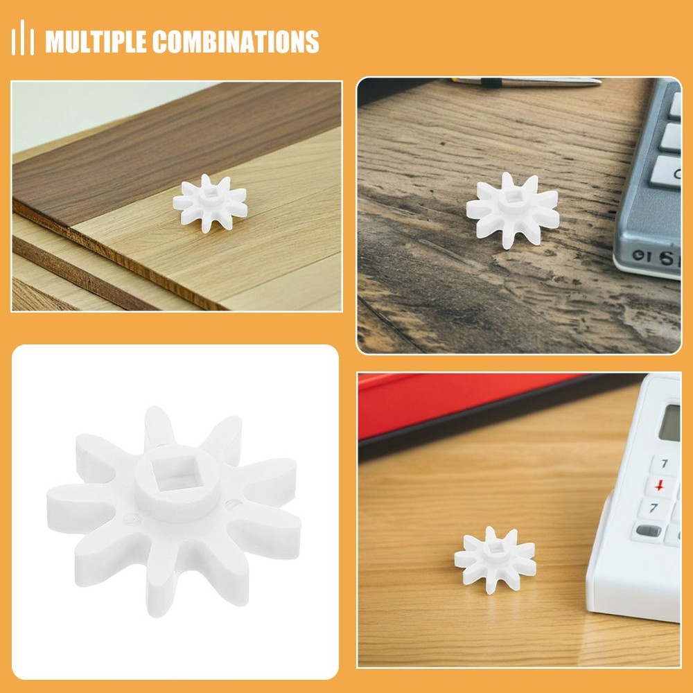 6 Pcs Plastic Gear for Candy Machine Parts Vending Interlocking Toy