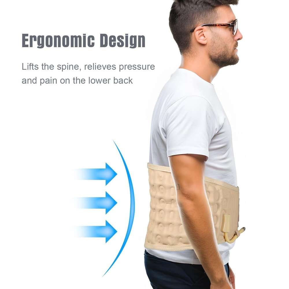 Decompression Back Belt for Lower Back Pain Relief and Lumbar Support, Spinal...