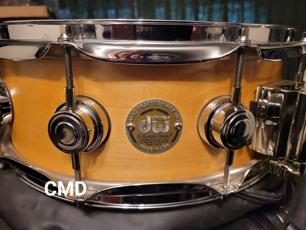 DW 2004 SOLID / CRAVIOTTO LEFTOVER 5.5X14 NATURAL MAPLE SNARE DRUM USA