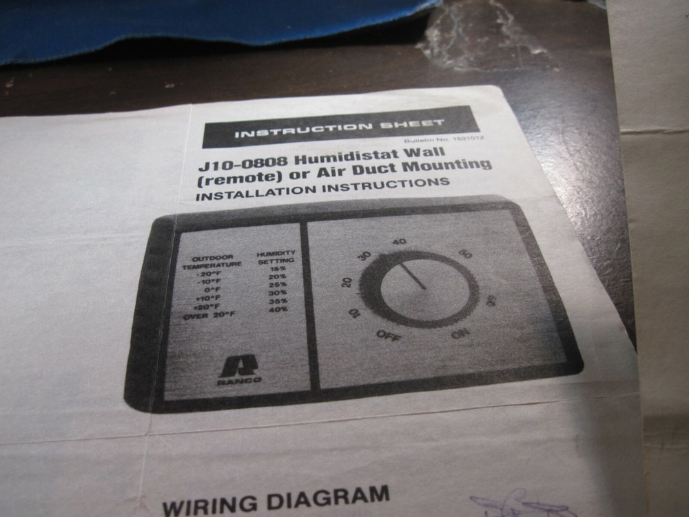 General 81 Humidifier instructions