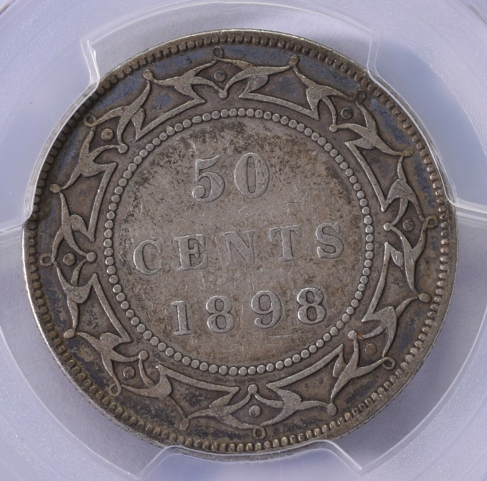 1898 Newfoundland Half Dollar - PCGS VF25