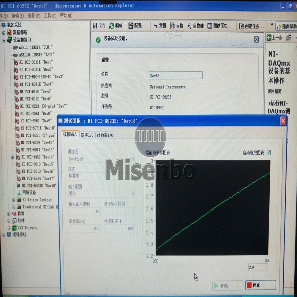 National Instruments PCI-6023E NI DAQ Card, Analog Input, Multifunction