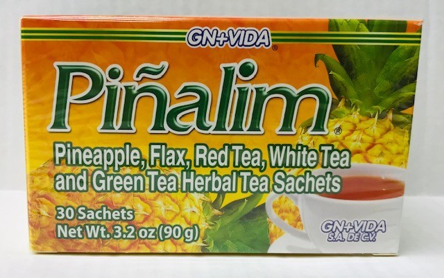 Pinalim Tea/Te De Pinalim, Pineapple, Flax, Green Tea, White Tea (2 boxes)