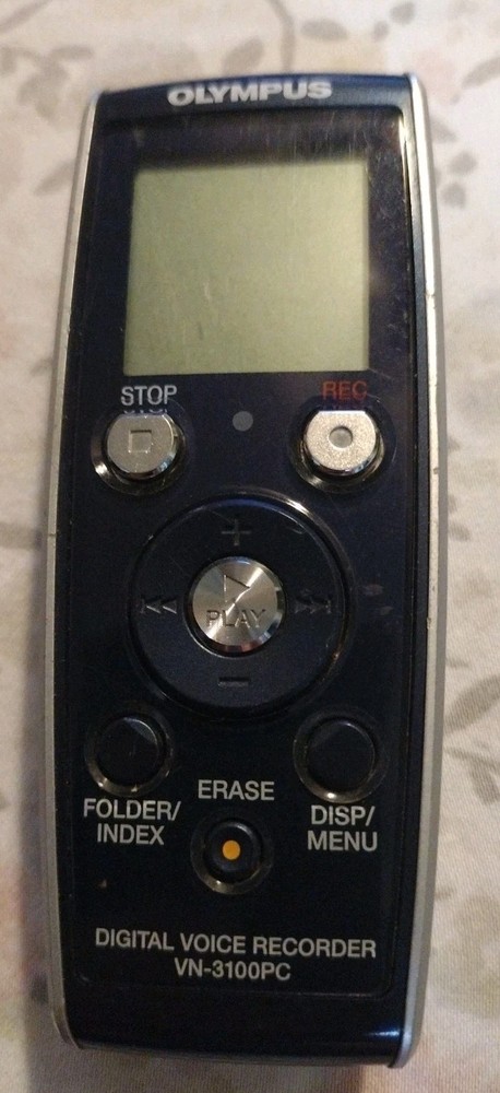 Olympus VN-3100PC Handheld Digital Voice Recorder - Tested/Working