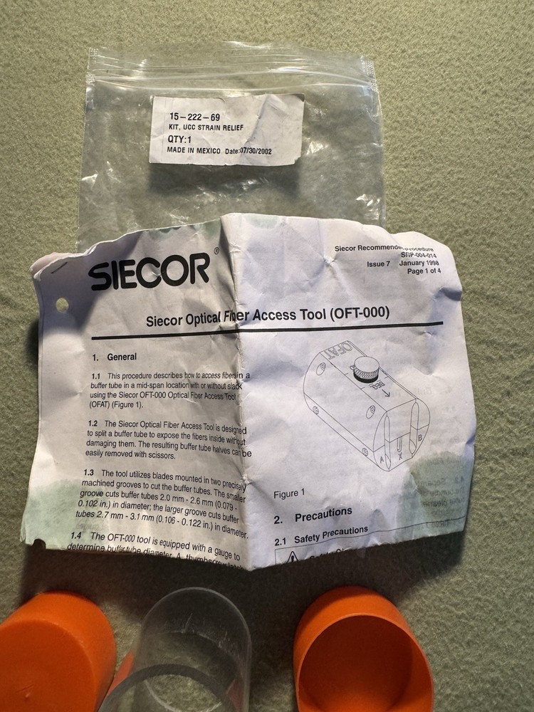 Siecor Corning OFT-000 Buffer Tube Slitter - Mid-Span Tool