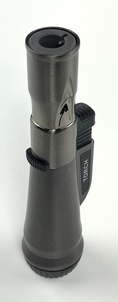 Jet Torch Flame Refillable Butane Lighter Adjustable Cigar Lighter Gold Color