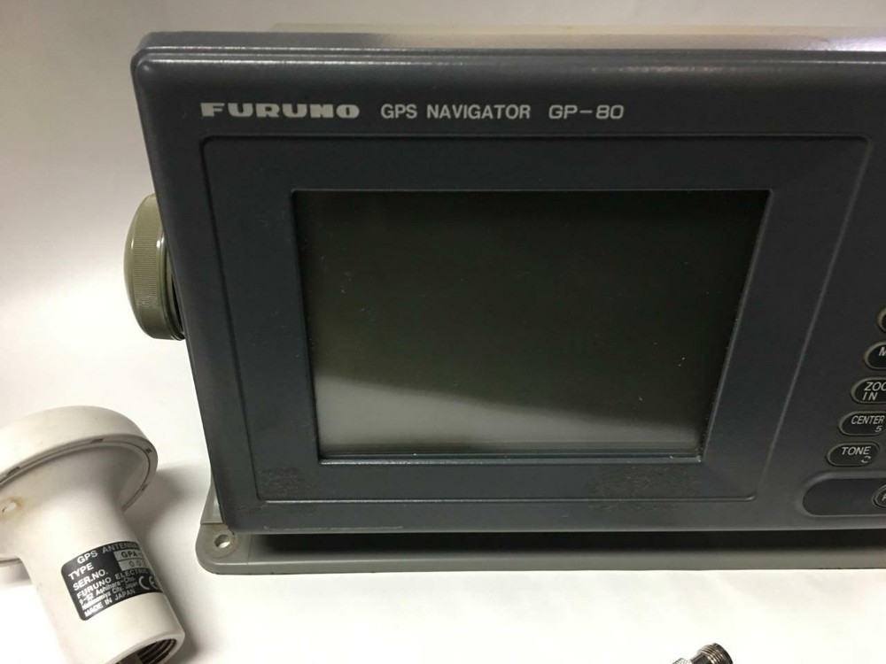 UNTESTED / UNIT ONLY FURUNO GP-80 GPS NAVIGATOR + ANTENNA (NO ACCESSORIES)