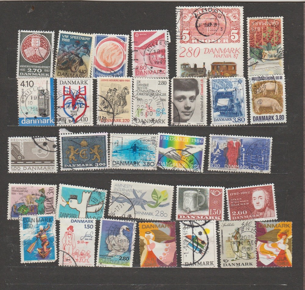 #5659=Denmark different used stamps