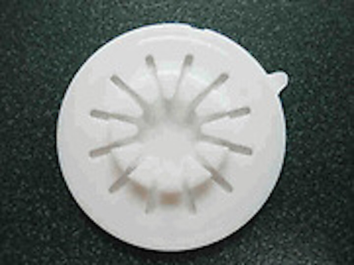 50 CD DVD Rossette Hub Adhesive Backing White, BL400WHT