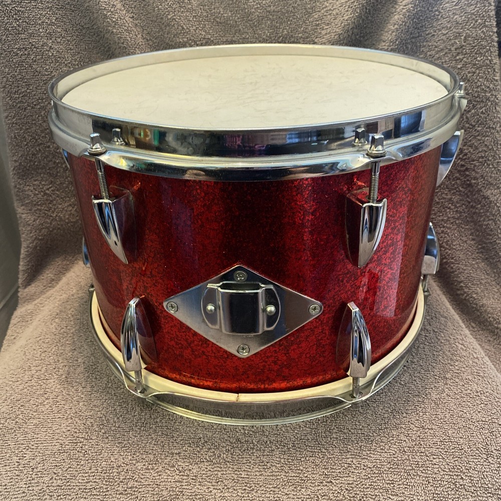 Vintage Kingston 12” Red Sparkle Tom Tom