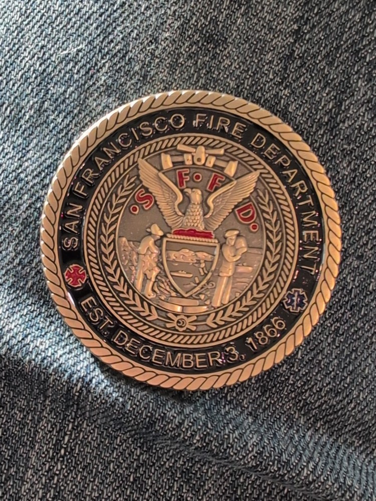 SAN FRANCISCO FIRE DEPT Challenge Coin 25 Years