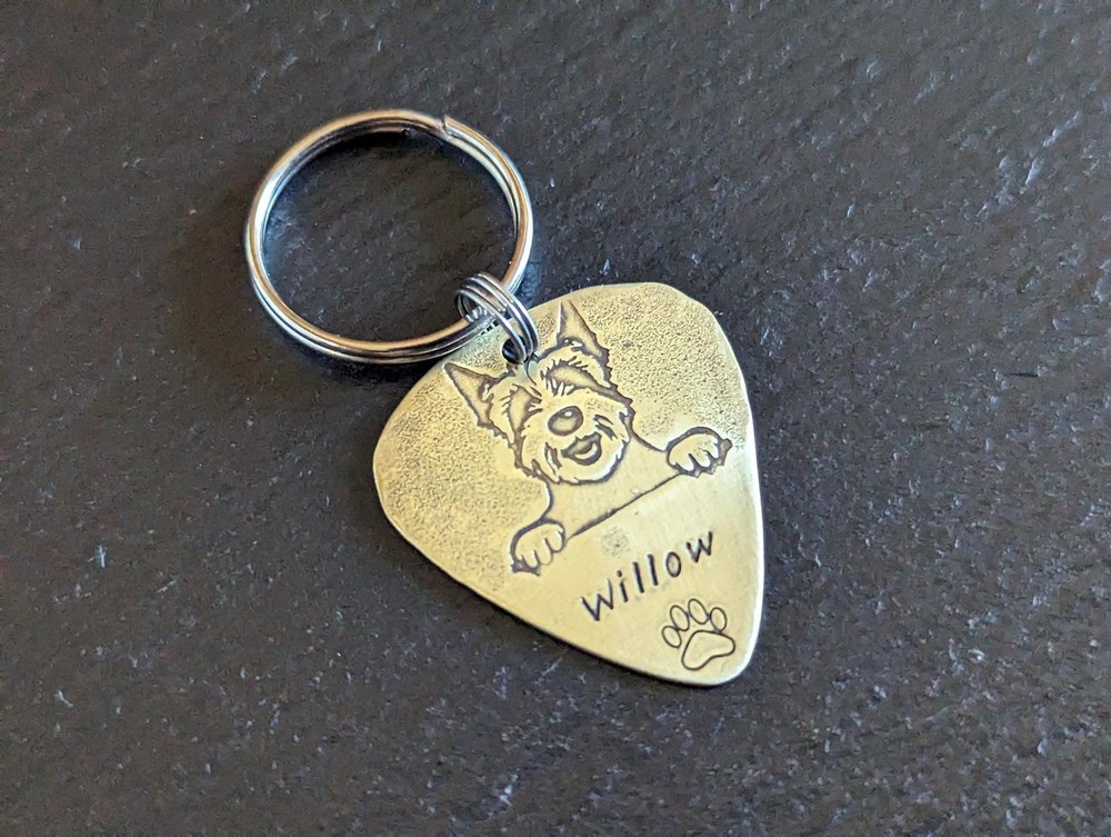 Brass dog tag customized for you