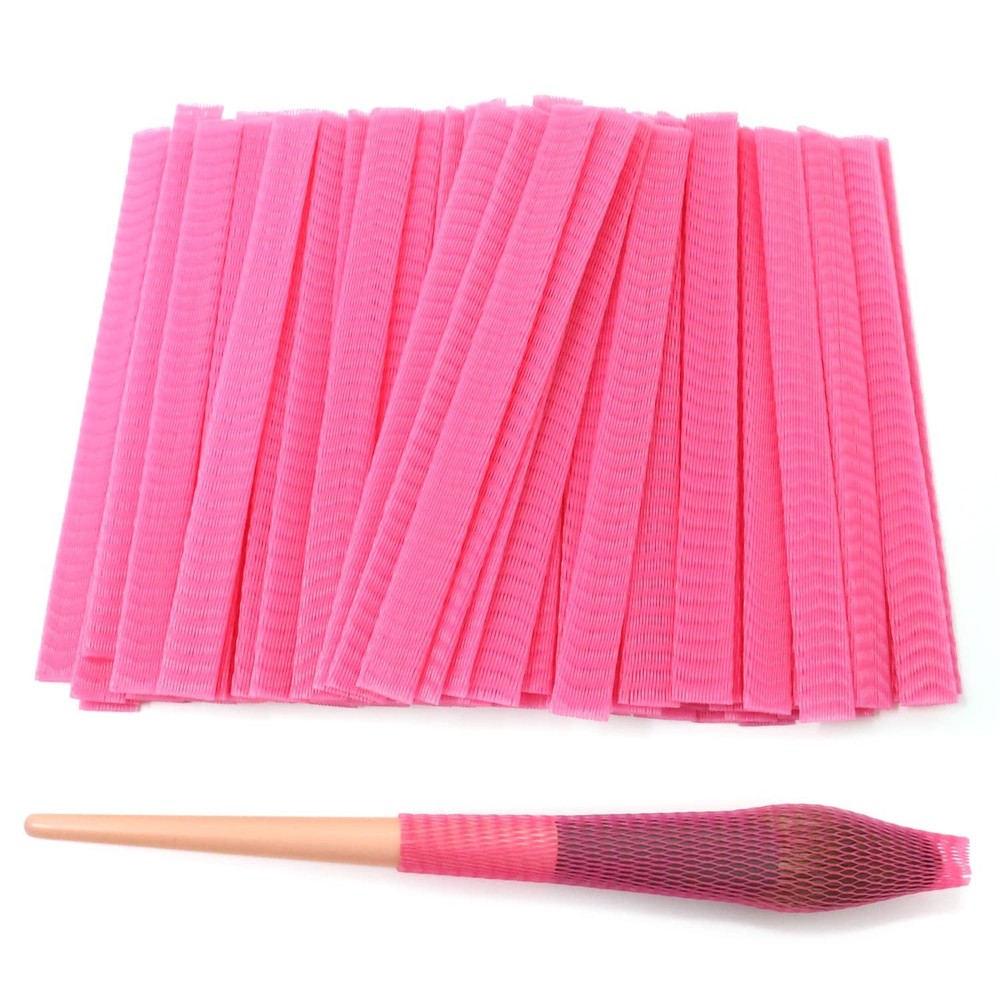 "Honbay 100PCS Makeup Brush Protector Reusable Expandable Mesh Cover for Make...