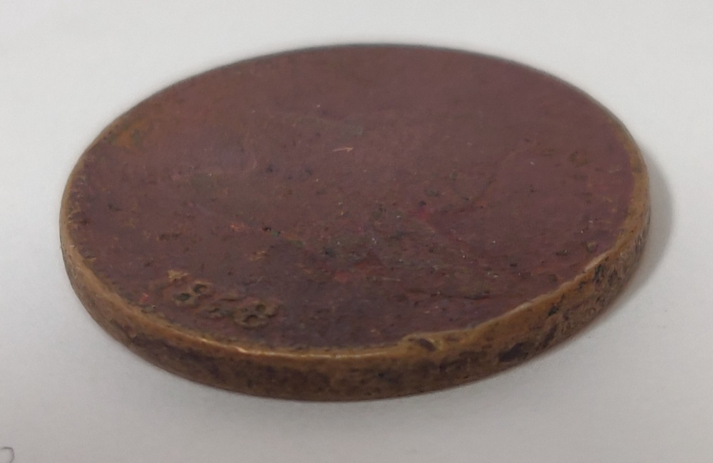 1858 FLYING EAGLE CENT TONE DAMAGE