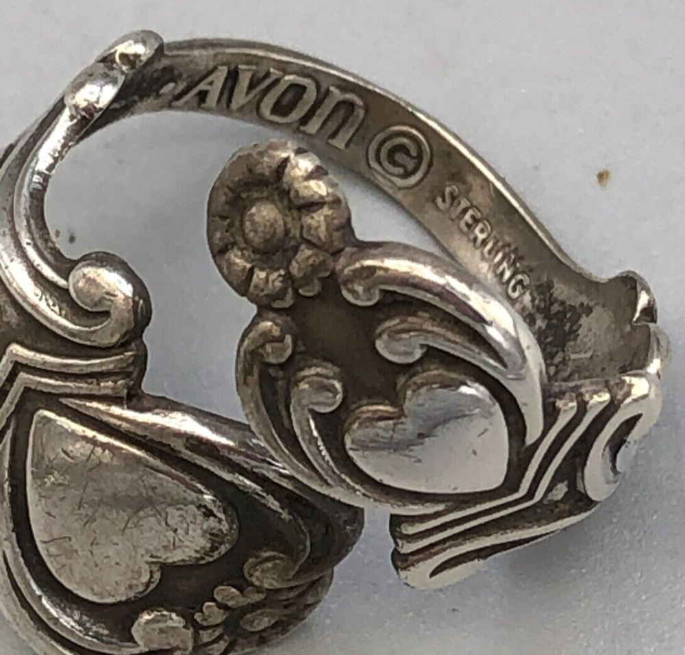 Avon Sterling Silver Spoon Ring, size 7.5