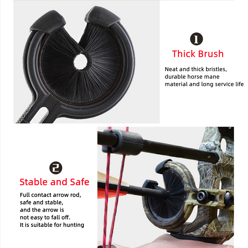 Archery Compound Bow Brush Arrow Rest Adjustable Arrow Rest Left and Right Hand