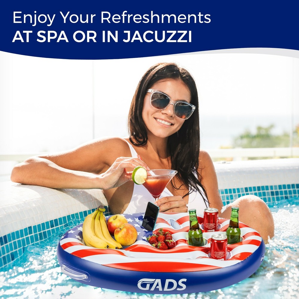 GADS American Flag Floating Drink Holder